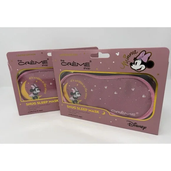 The Crème Shop Disney Minnie Mouse Limited Edition Silk Sleep Mask - Set Of 2