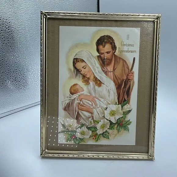 Vintage goldtone 8”X10” picture frame.