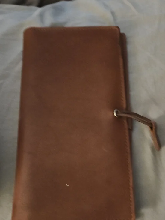 Men's Brown Leather Travel Wallet