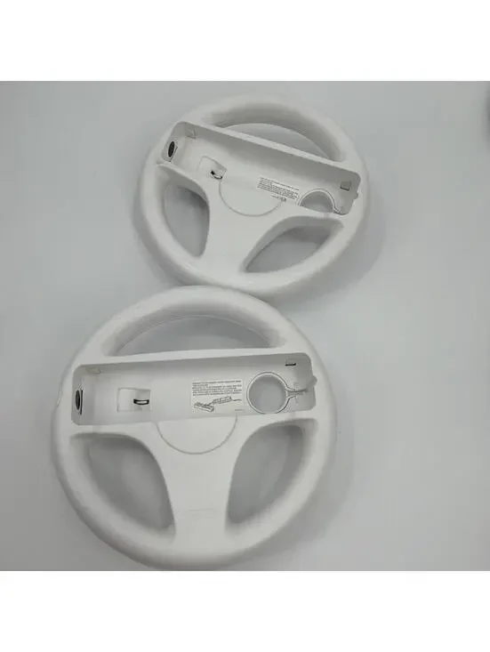 Nintendo Wii Remote Controllers Steering Wheel Accessories Lot of 2