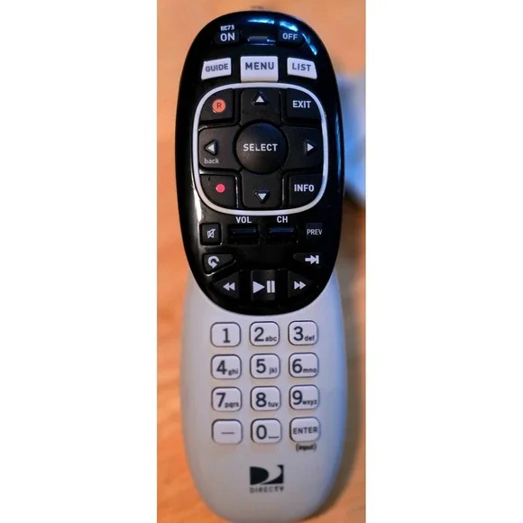 DIRECTV RC73 Universal Remote Control Replacement Part Black Silver VIDEO