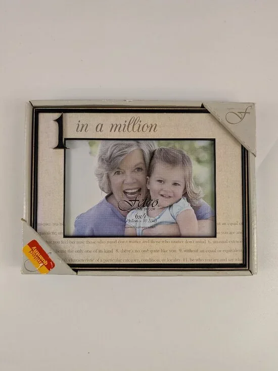 Fetco Home Decor 1 In A Million Wooden Picture Frame Holds 4x6