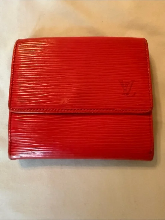 Louis Vuitton Red Epi Leather Wallet