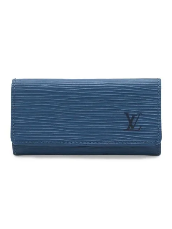 Louis Vuitton Epi Multicles 4 Quadruple Strand Key Case Leather Toledo Blue