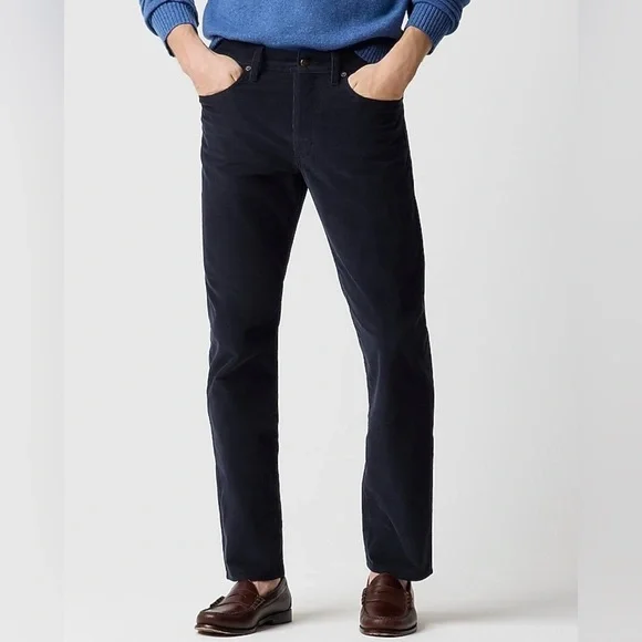 J. Crew Men’s The Sutton Corduroy Navy Blue Pants Size 29x32