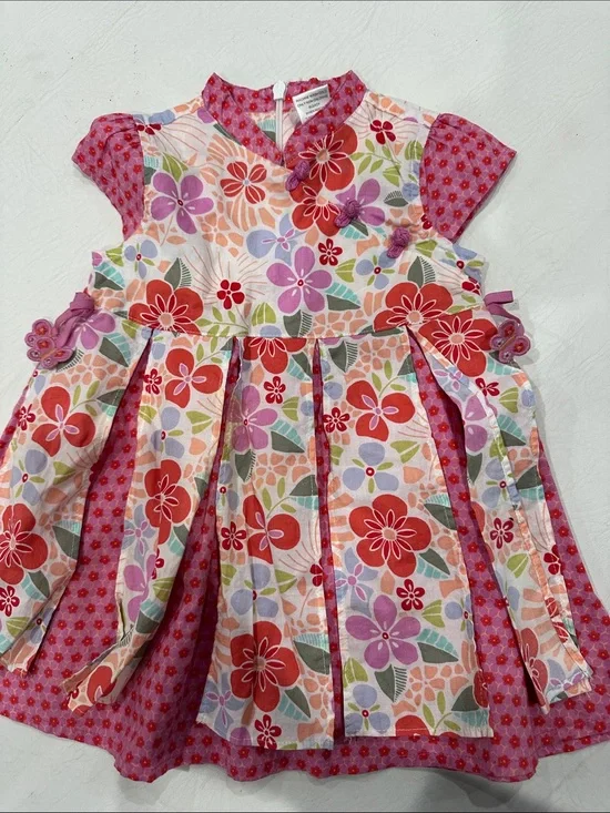 Gymboree Floral Girls Dress 12-18