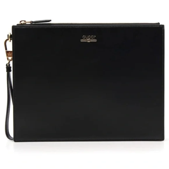 New Authentic Gucci Logo Pouch Bag
