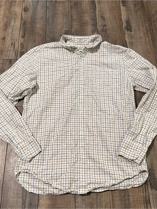 J.Crew Button Down Shirt Size Small Plaid‎ Long Sleeve Light Weight Shirting
