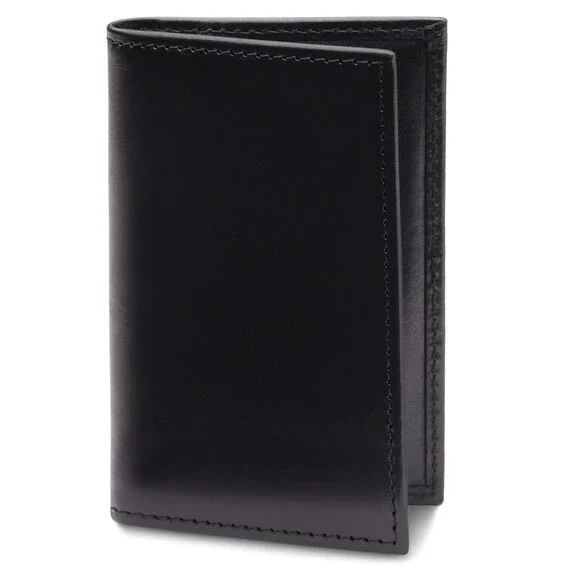 Bosca 441-59 Folding Wallet Men's OS Black Old Leather Calling Card Case UPS1348