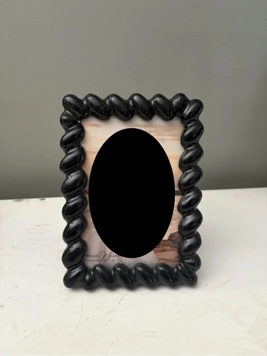 Black Twisted Resin Photo Frame - Home Accents