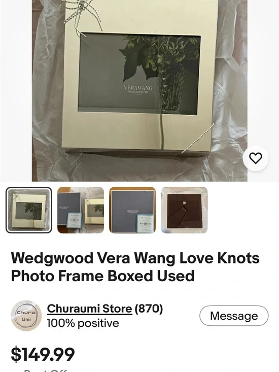 Love Knots Silver Photo Frame