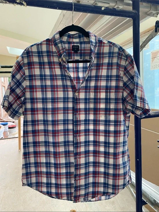 J CREW Button Down Short Sleeve Shirt
