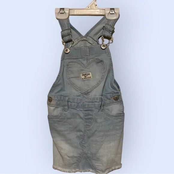 Oshkosh girls bib denim dress, sz 3T