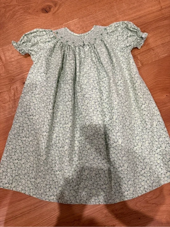 Orient Expressed Smocked Dress in Mint Floral