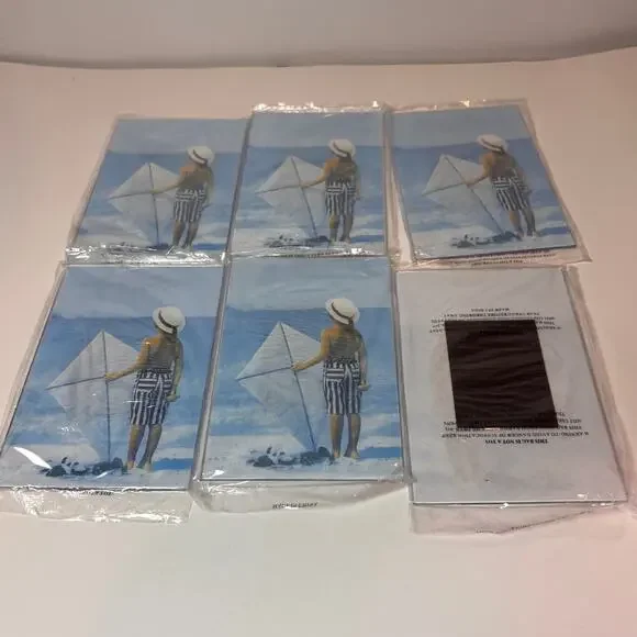 Lot of 6 Vintage Clear Borderless Acrylic Magnetic Photo Frames 4