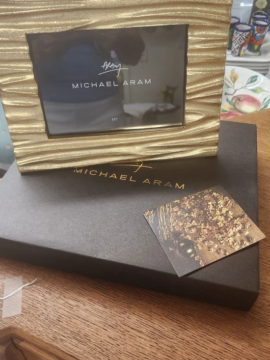 Michael Aram Gold Ripple Photo Frame
