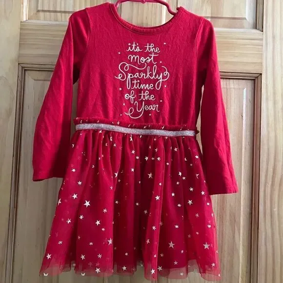 Cat & Jack size 4T holiday dress