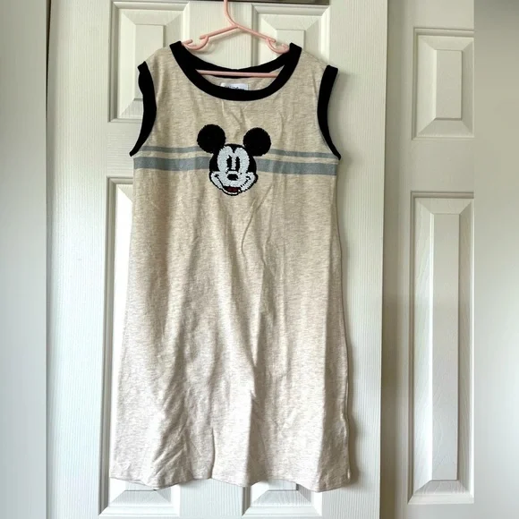 Gap Disney tank dress with sequin flip Mickey, size L