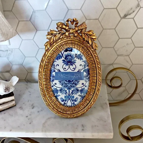 NEW! ORNATE OVAL FRAME Rachel ZOE 4
