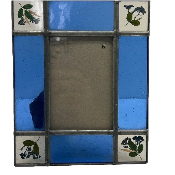 VTG Stained‎ Glass Photo Frame