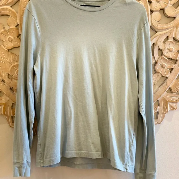 J. Crew Soft pale blue green long sleeve tee shirt