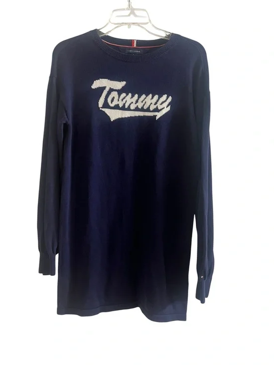Tommy Hilfiger Tommy Logo Sweater Dress Navy
