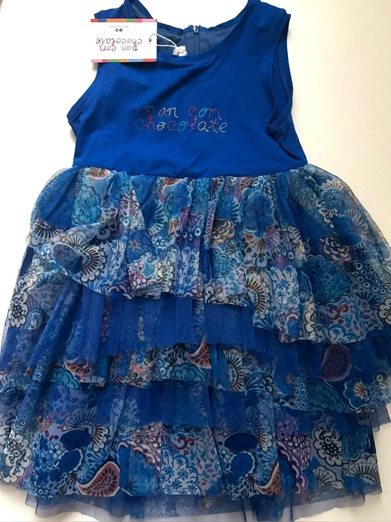 Girls' Royal Blue Casual Dress