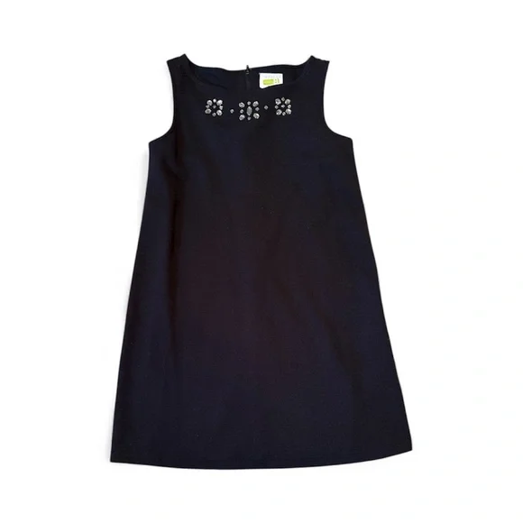 Crazy 8 Navy Kids Dress with Floral Accents