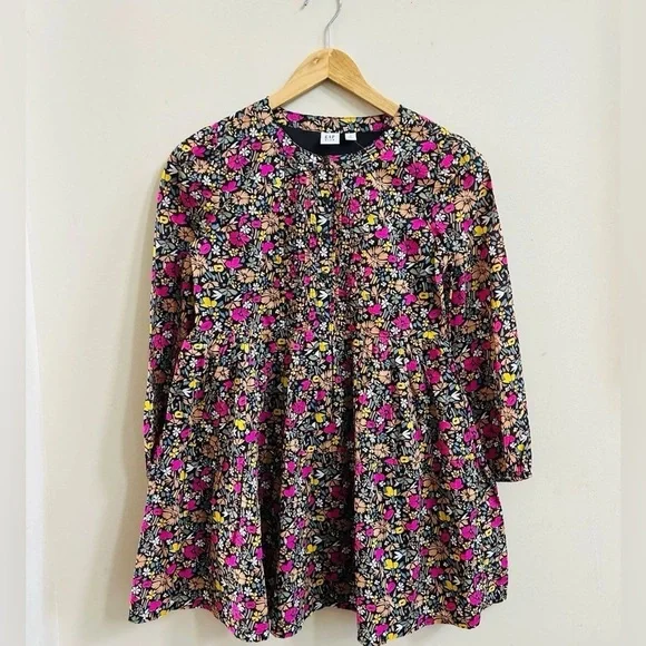 GAP Kids Floral Long Sleeve Dress | Lined | Size XS