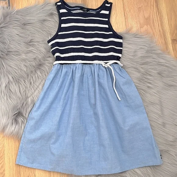 Nautica Blue and White Casual Dress