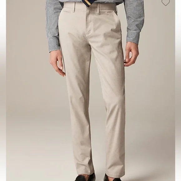 J crew Oxford khaki 484 Slim-fit tech oxford pant