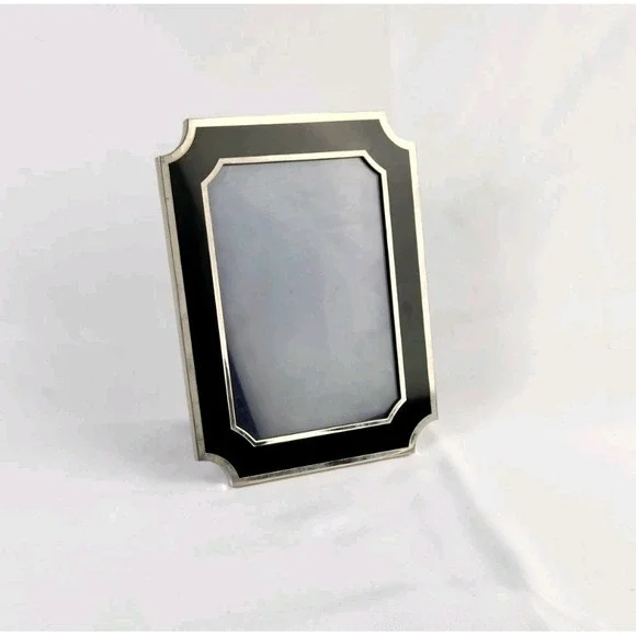 Martha‎ Stewart Picture Metal Frame 5x7 Black Silver Heavy, Quality Photograph