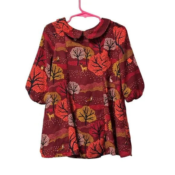 Genuine Kids‎ by Oshkosh Fall Themed Colared dress 3T