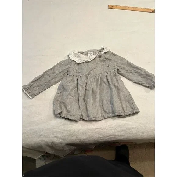 Cupcakes and Cashmere Girls Gray Dress 18‎ Months