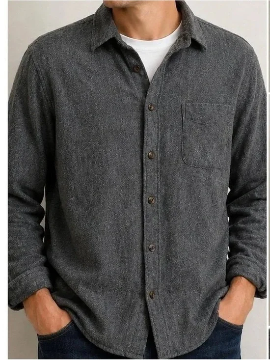 ⭐️ J. Crew Men's Long-Sleeve Button-Down Flannel Shirt ⭐️
