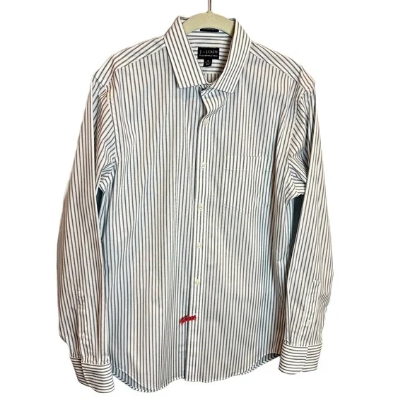 J. by J.‎ Crew Flex Wrinkle Free Men’s Striped  Shirt