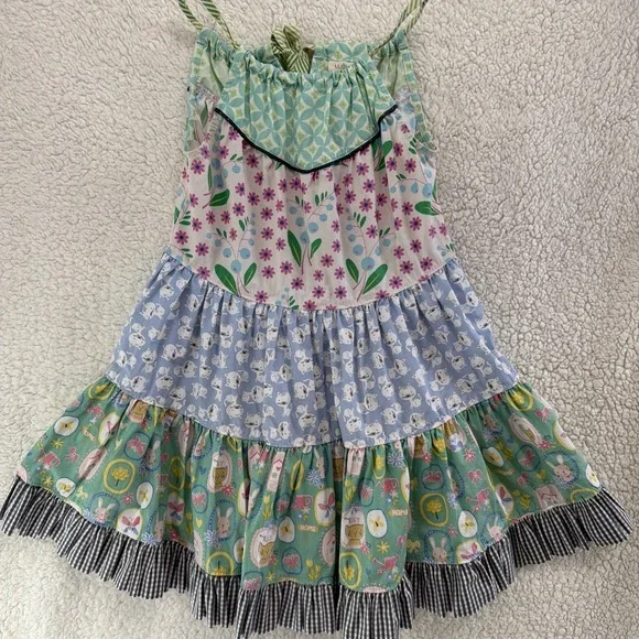 Matilda Jane Everything Nice Dress It's a Wonderful Parade Girls Size 6 Cat