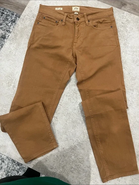 J. Crew Men's Straight-Leg Pants in Camel