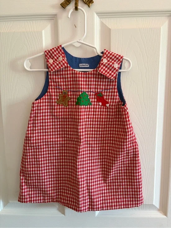 The Bailey Boys Red Gingham Christmas Dress