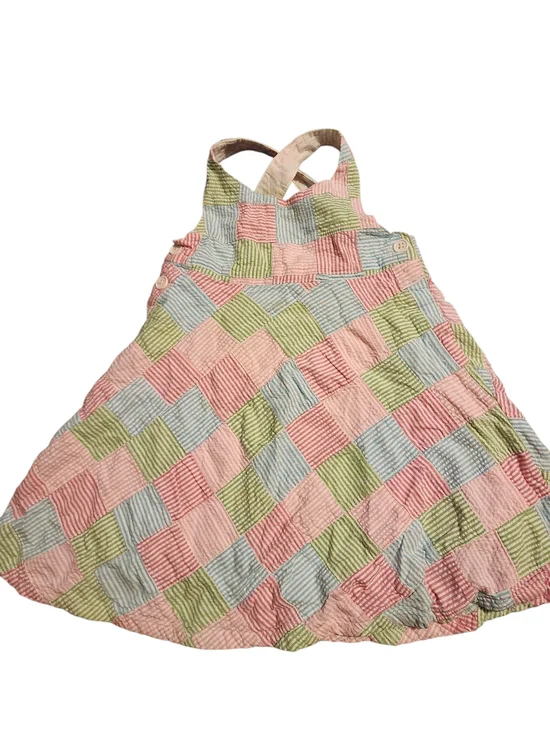 Gymboree Pink and Green Patchwork Sundress