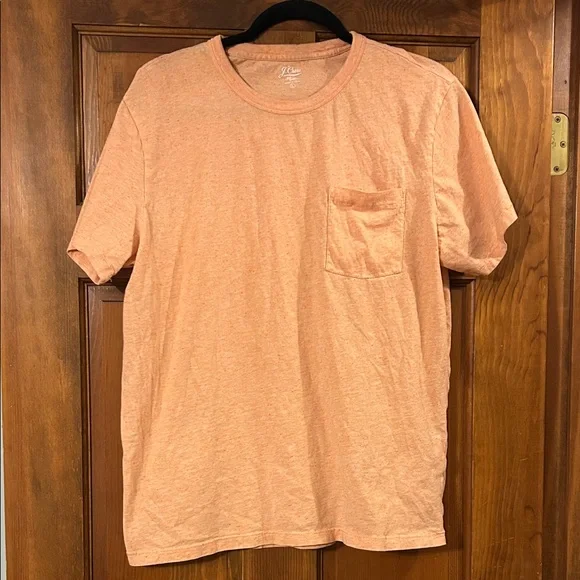 J. Crew Men’s Orange Short Sleeve Tee, Large