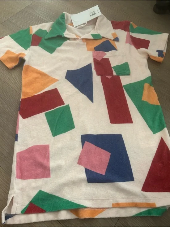 Girls Geometric Print dress - Multicolor Pattern