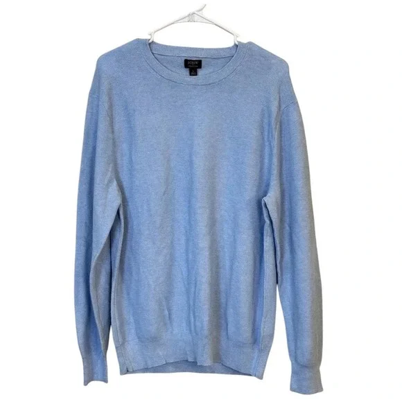 JCREW sweater light blue Size‎  Medium cotton Crew neck Texture