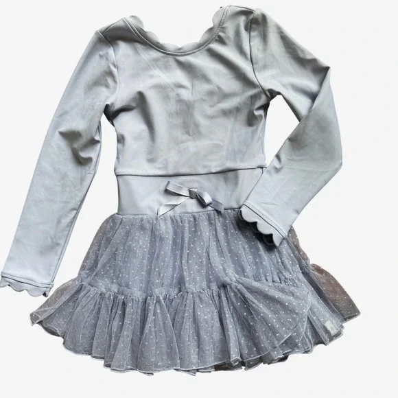 Love + Grow Clothing Co Tutu Athletic Dress 6Y Lavender Scalloped BalletCore