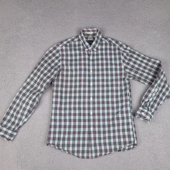 J Crew Shirt‎ Mens Medium Classic Fit Plaid Button Down Multicolor