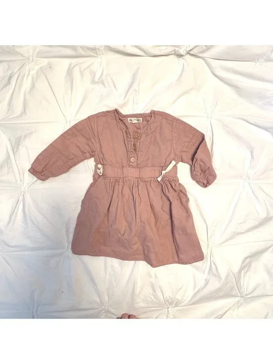 Little James Mauve Pink Organic Cotton Dress