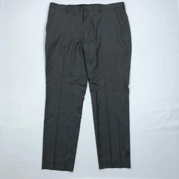 J Crew Ludlow Loro Piana Superfine Wool Dress Pants Mens 36x31 Charcoal Grey