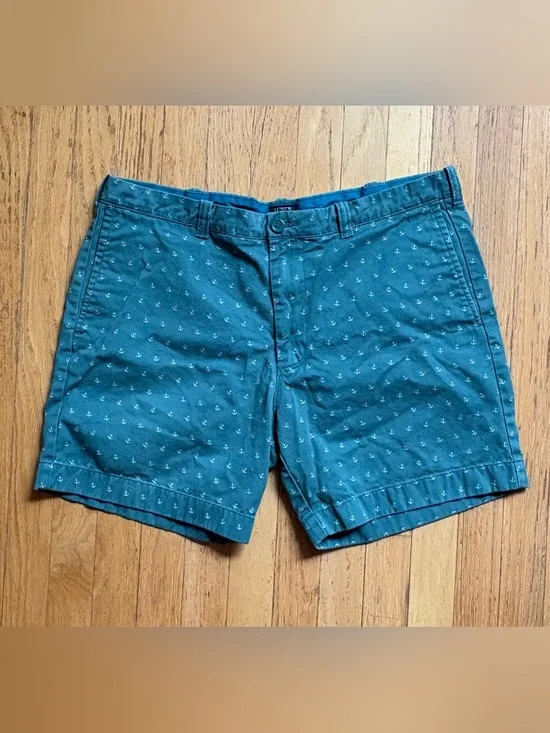 J.Crew Reade 100% Cotton Anchor Print Shorts Men's 36W