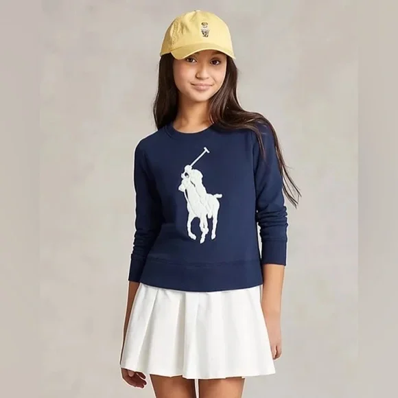 POLO RALPH LAUREN Kids Vestito Per Bambini In Navy Blue size dress XL
