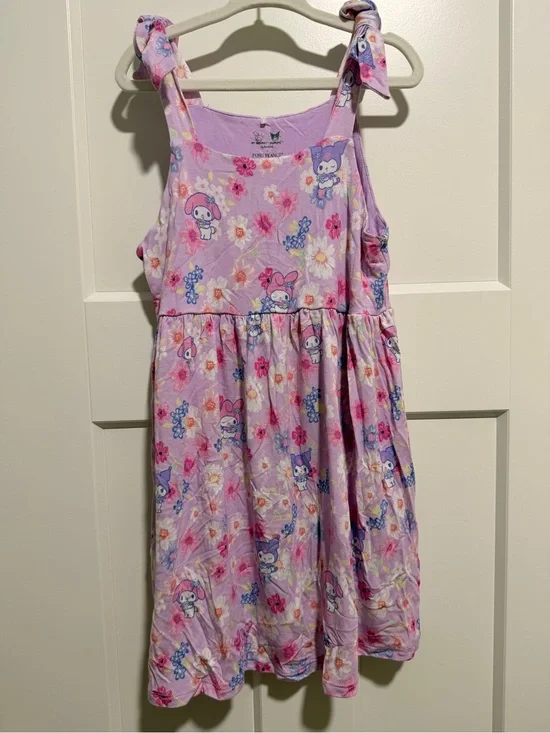 Posh Peanut Kuromi and My Melody Garden Party Babydoll Dress 5/6